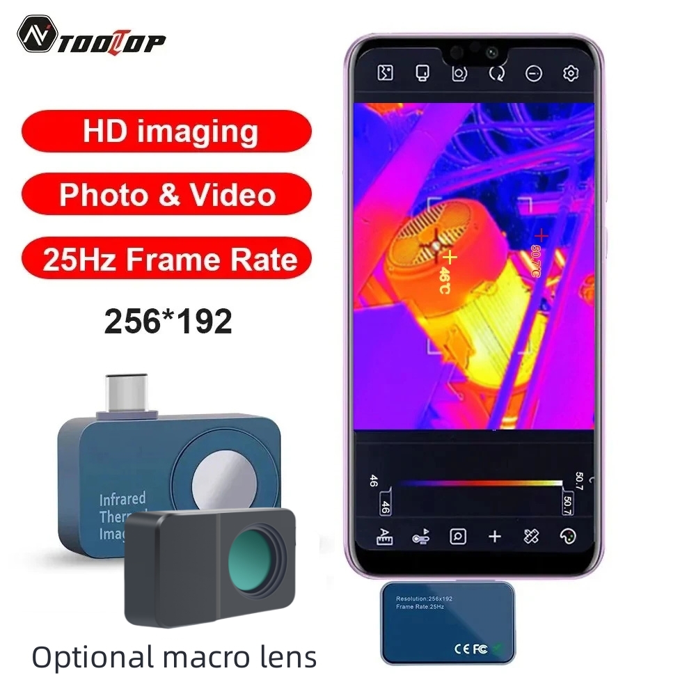 TOOLTOP T7 256*192 Android Typ - Nf 521 Thermal Imaging Camera recension och pris