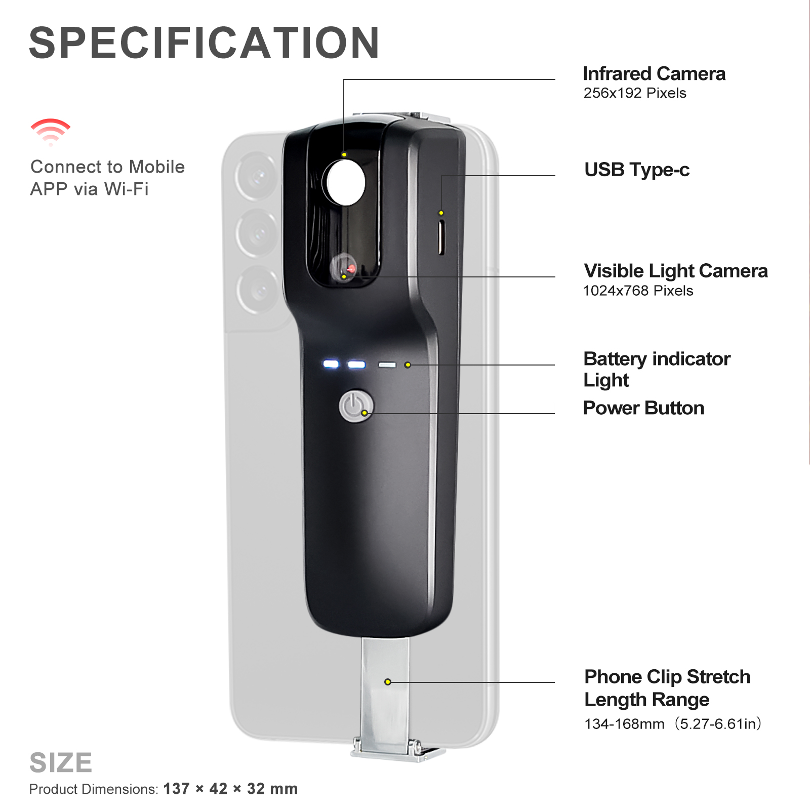 HP951A 256x192 WiFi Thermal Ca - Thermal Imaging Camera 256X192 recension och pris