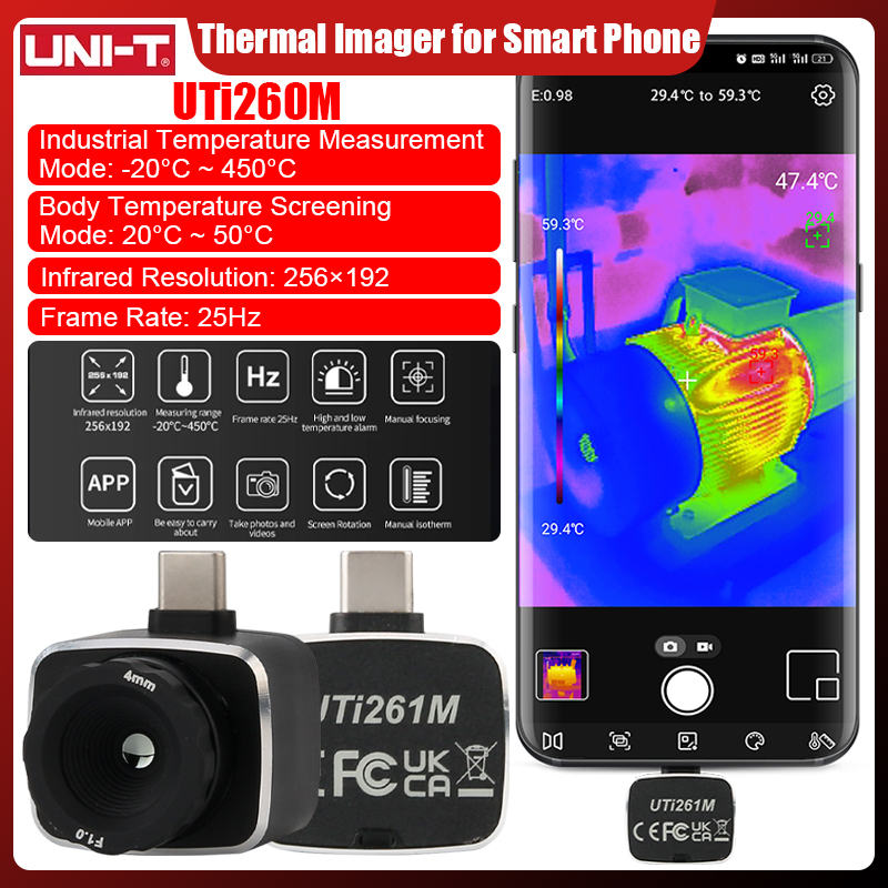 UNI-T UTi261M Thermal Camera 2 - Thermal Imaging Camera 256X192 recension och pris